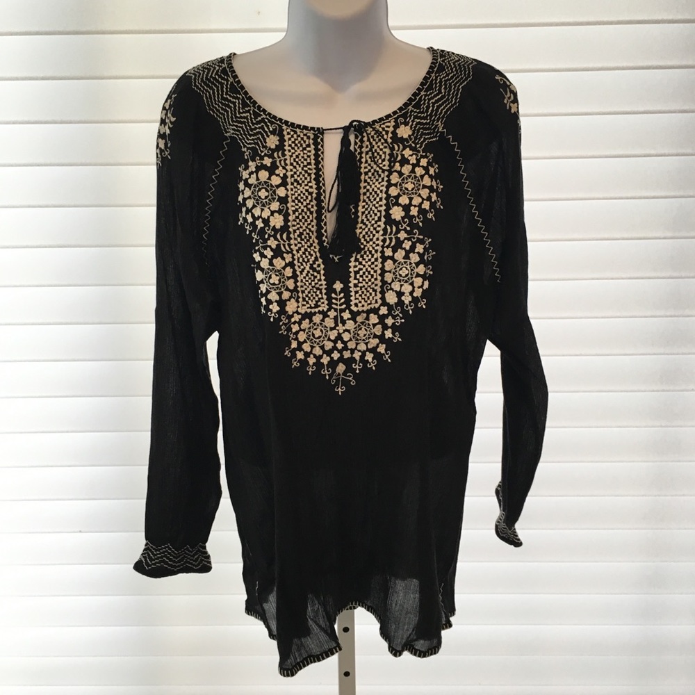Joie Floral Embroidered Tunic
